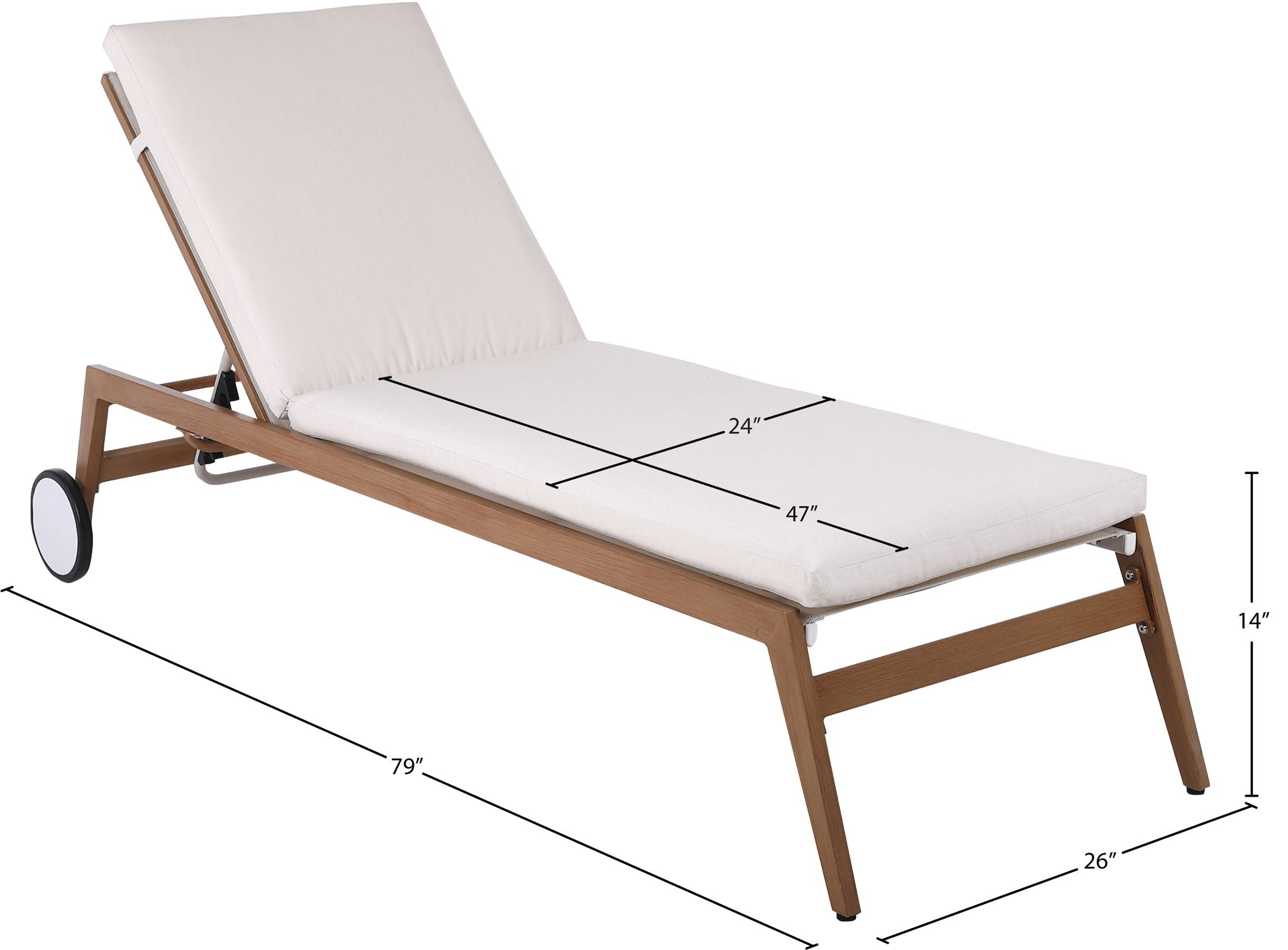 Maui - Water Resistant Outdoor Patio Lounger