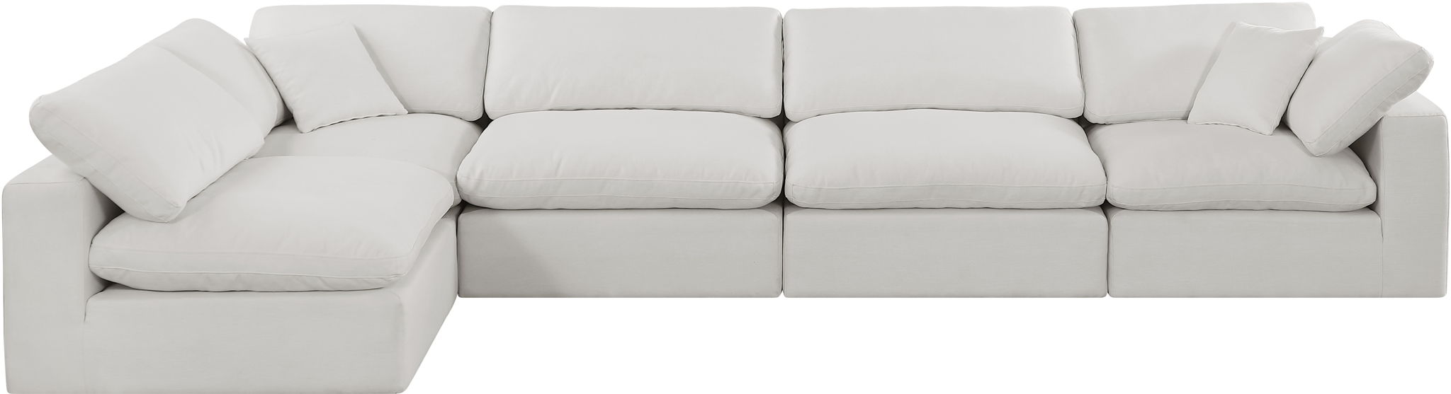 Comfy - 5 Piece Linen Modular Sectional