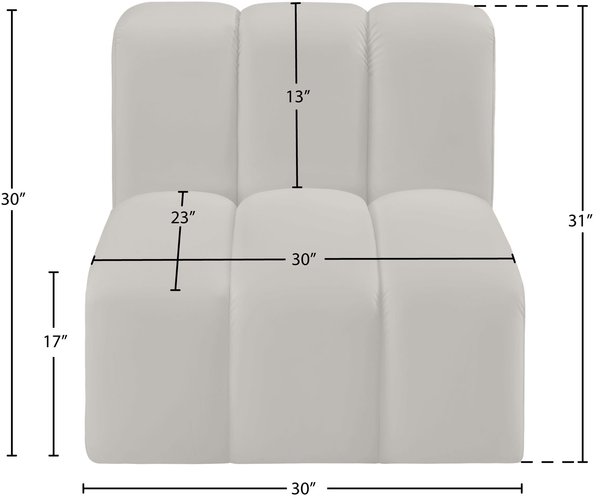Arc - Faux Leather Straight Chair