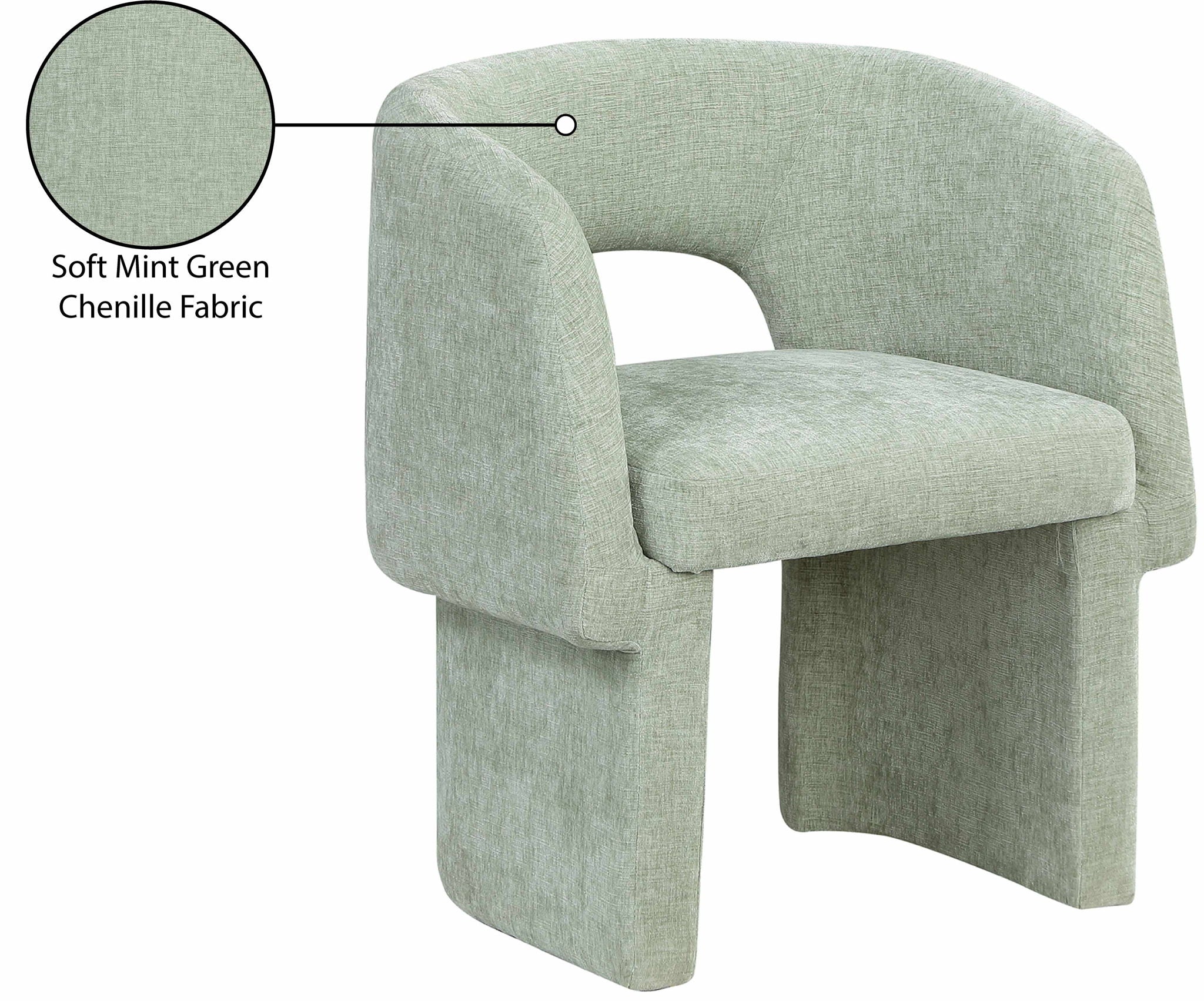 Emmet - Chenille Dining Chair / Accent Chair