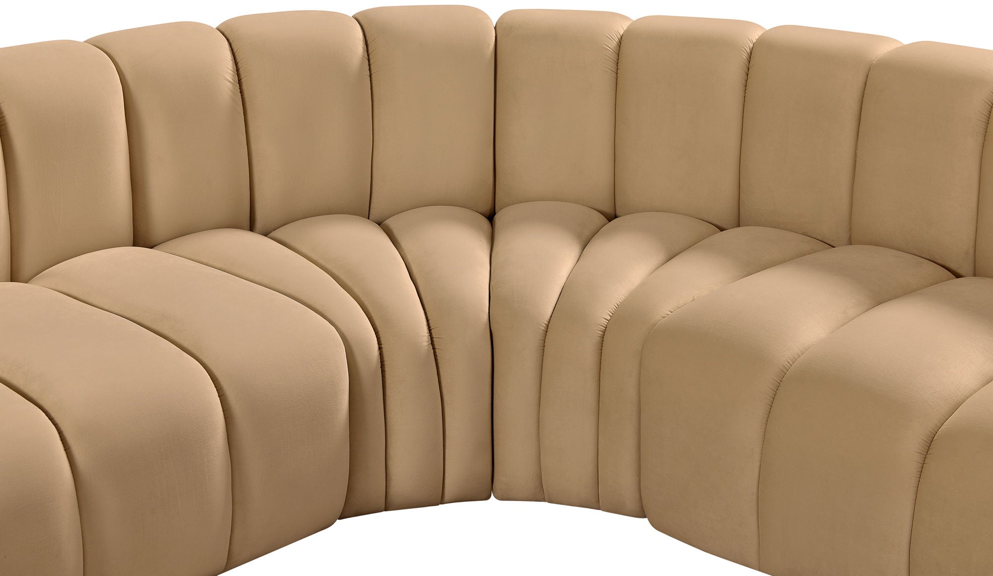 Arc - Velvet 7 Piece Corner Modular Sofa