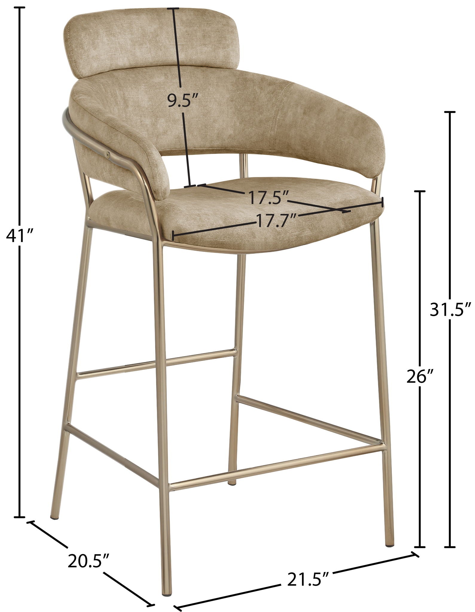 Yara - Counter Stool