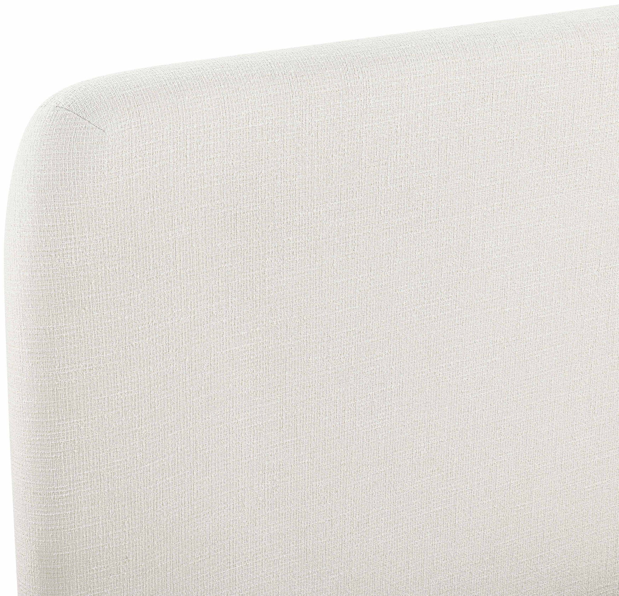 Fira - Linen Textured Fabric Upholstered Bed